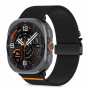Tech-Protect Nylon Clasp horlogebandje voor Samsung Galaxy Watch Ultra 1 / 2 2024-2026 47 mm, zwart