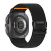 Tech-Protect Nylon Clasp horlogebandje voor Samsung Galaxy Watch Ultra 1 / 2 2024-2026 47 mm, zwart
