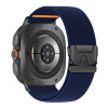 Tech-Protect Nylon Clasp horlogebandje voor Samsung Galaxy Watch Ultra 1 / 2 2024-2026 47 mm, marineblauw