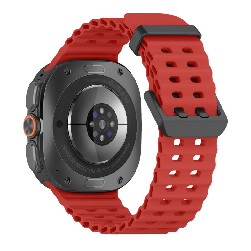 Tech-Protect Iconband Pro horlogebandje voor Samsung Galaxy Watch Ultra 1 / 2 2024-2026 47 mm, karmozijnrood