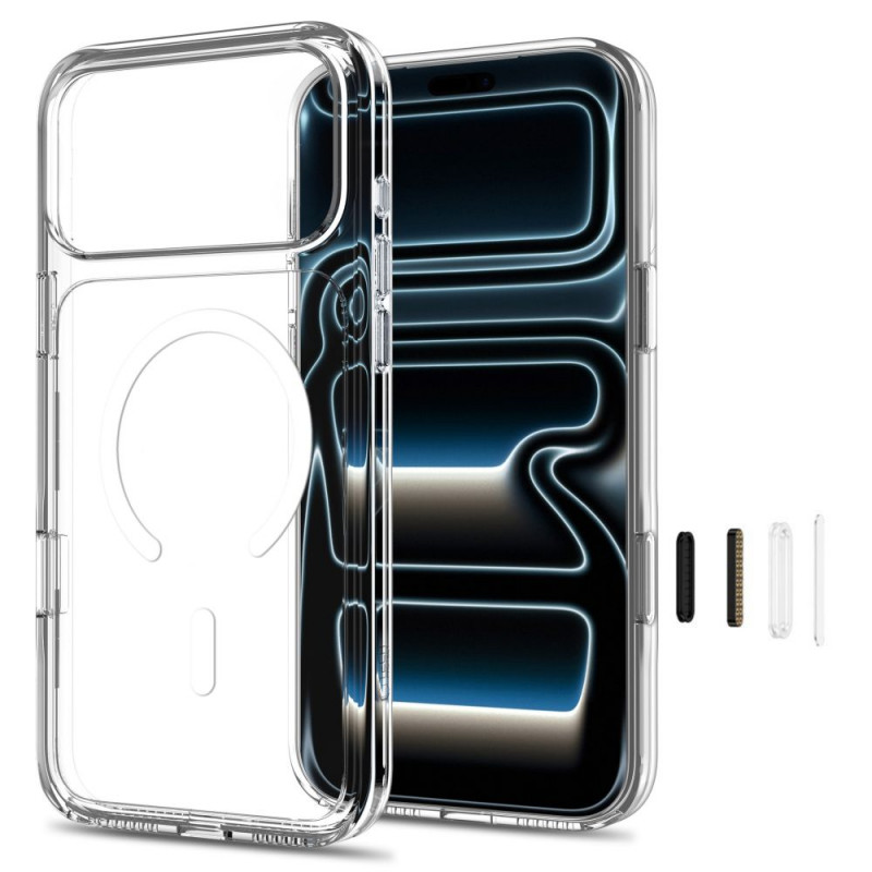 Tech-Protect FlexAir Hybrid CC MagSafe hoesje voor Apple iPhone 17 Pro Max / 18 Pro Max, transparant