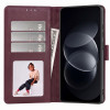 Tech-Protect Wallet portemonneehoesje voor Xiaomi Redmi Note 17 Pro 5G, bordeauxrood