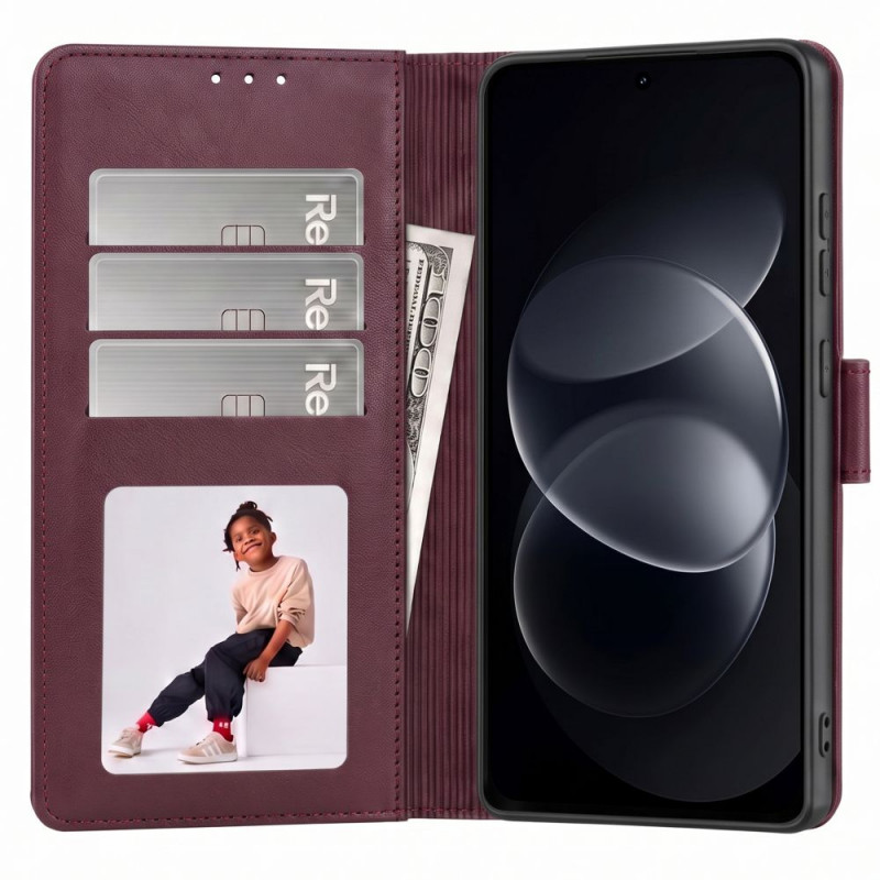 Tech-Protect Wallet portemonneehoesje voor Xiaomi Redmi Note 17 Pro 5G, bordeauxrood