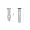 Tech-Protect Silicone bandje voor Apple Watch 8/9/10/11/12/SE 40/41/42 mm, grijs