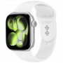 Tech-Protect Silicone bandje voor Apple Watch 8/9/10/11/12/SE 40/41/42 mm, wit
