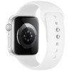 Tech-Protect Silicone bandje voor Apple Watch 8/9/10/11/12/SE 40/41/42 mm, wit