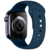 Tech-Protect Silicone bandje voor Apple Watch 8/9/10/11/12/SE 40/41/42 mm, marineblauw