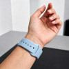 Tech-Protect Silicone bandje voor Apple Watch 8/9/10/11/12/SE 40/41/42 mm, lichtblauw