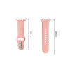 Tech-Protect Silicone bandje voor Apple Watch 8/9/10/11/12/SE/Ultra 44/45/46/49 mm, oudroze