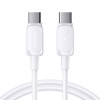 Joyroom S-A14 Multi-Color Series USB-C - USB-C kabel, 60 W, 480 Mbps, 1,2 m, wit (S-CC100A141W)