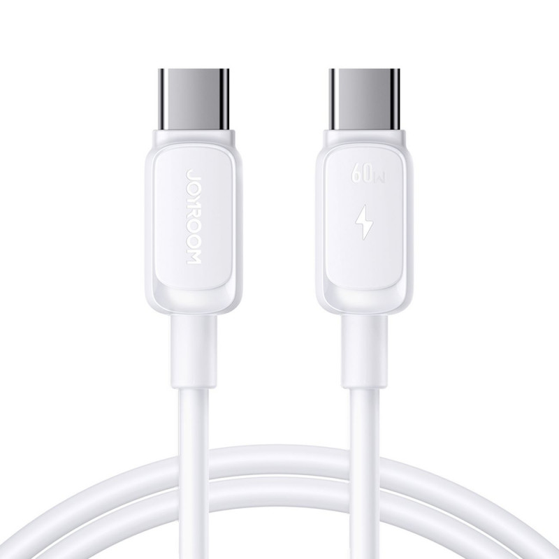 Joyroom S-A14 Multi-Color Series USB-C - USB-C kabel, 60 W, 480 Mbps, 1,2 m, wit (S-CC100A141W)