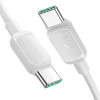 Joyroom S-A14 Multi-Color Series USB-C - USB-C kabel, 60 W, 480 Mbps, 1,2 m, wit (S-CC100A141W)