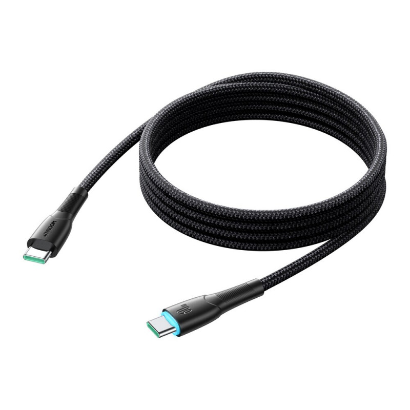 Joyroom Starry Series SA32-CC3 USB-C - USB-C-kabel, 60 W, 480 Mbps, 1 m, zwart