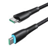 Joyroom Starry Series SA32-CC3 USB-C - USB-C-kabel, 60 W, 480 Mbps, 1 m, zwart