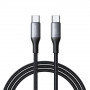 Joyroom Flash Series S-A28 USB-C - USB-C-kabel, 60 W, 480 Mbps, 1 m, zwart
