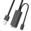 UGREEN US175 USB 3.0-verlengkabel met micro USB-voedingspoort, 5 m, zwart