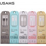 USAMS US-SJ098 U-Turn Micro USB naar USB-kabel, 2 A, 1 m, zwart