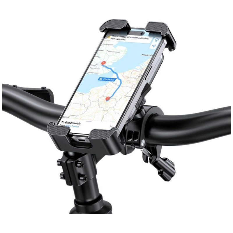 USAMS ZJ082 fietstelefoonhouder, zwart