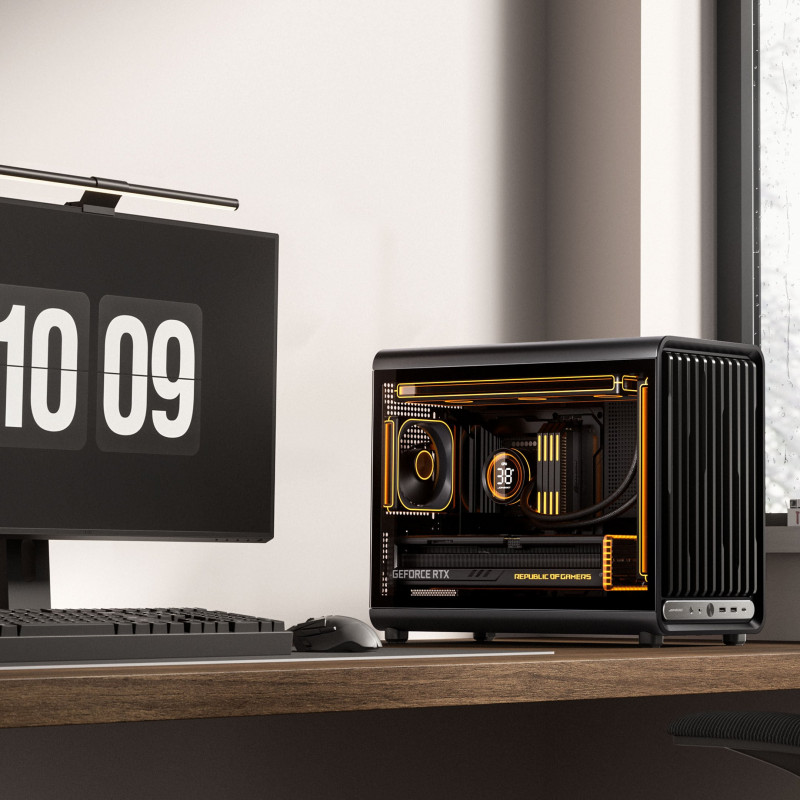 Jonsbo D33 STD pc-behuizing, minibehuizing, mATX, gehard glas, zwart (D33 STD BLACK)