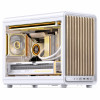 Jonsbo D33 Wood pc-behuizing, minibehuizing, mATX, gehard glas, wit, hout (D33 WD/WHITE)