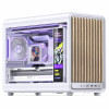 Jonsbo D33 Wood pc-behuizing, minibehuizing, mATX, gehard glas, wit, hout (D33 WD/WHITE)