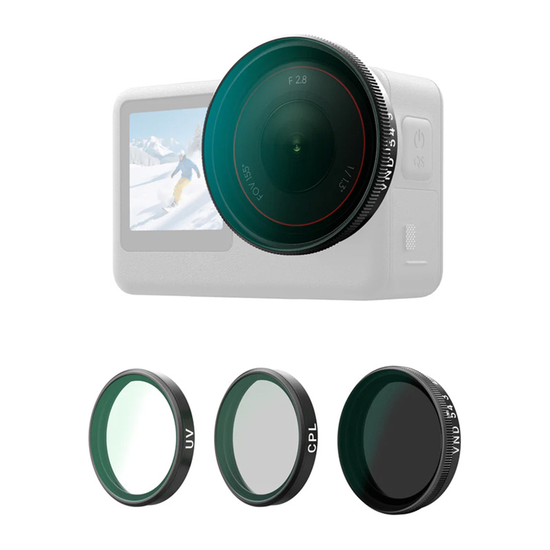 Telesin CPL/VND8/UV-filterset voor DJI Osmo Action 6 (3 st.)