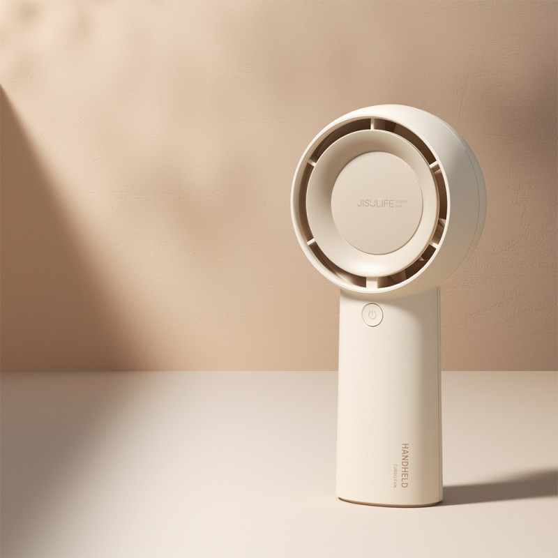 Jisulife Life5 Plus (FA43) handventilator, 4000 mAh, USB-C, beige