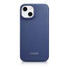 iCarer CE Premium Leather Folio Case magnetisch flipcase voor iPhone 14 Plus, MagSafe, blauw (WMI14220715-BU)