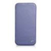 iCarer CE Premium Leather Folio Case leren flipcase voor Apple iPhone 14 Pro Max, MagSafe, lichtpaars (ICR419)