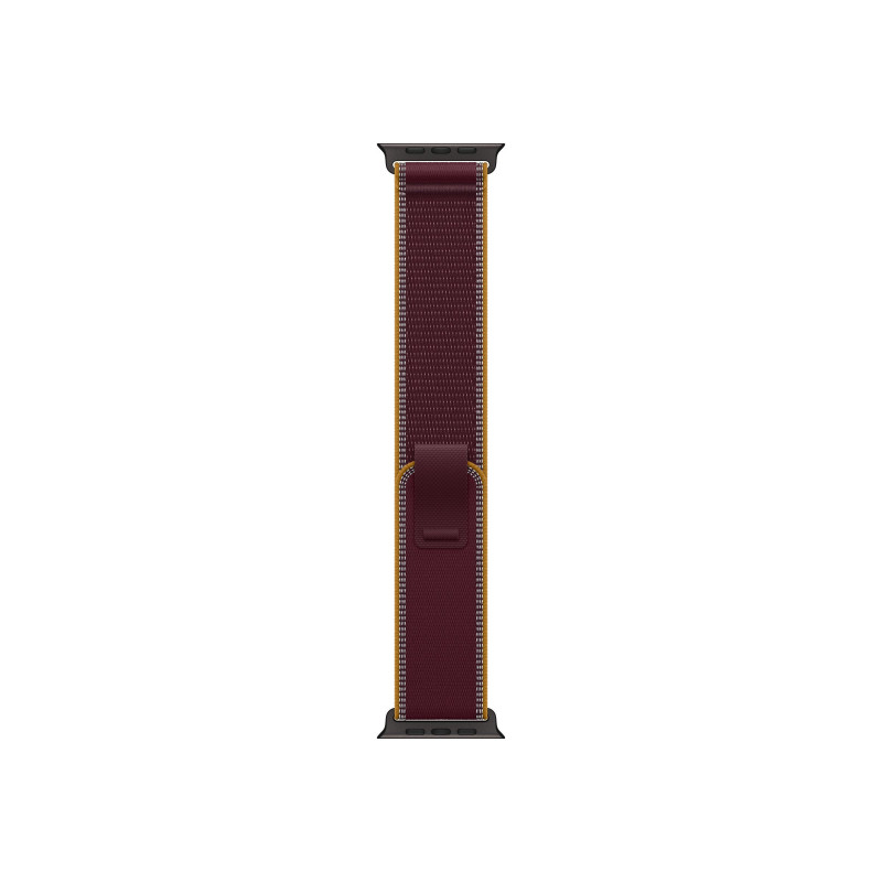 Apple Trail Loop smartwatchband 49 mm, bordeaux, M/L, afwerking in zwart titanium, MKA94ZM/A