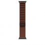 Apple Alpine Loop smartwatchband 49 mm, bordeaux, large, afwerking in zwart titanium, MKF24ZM/A
