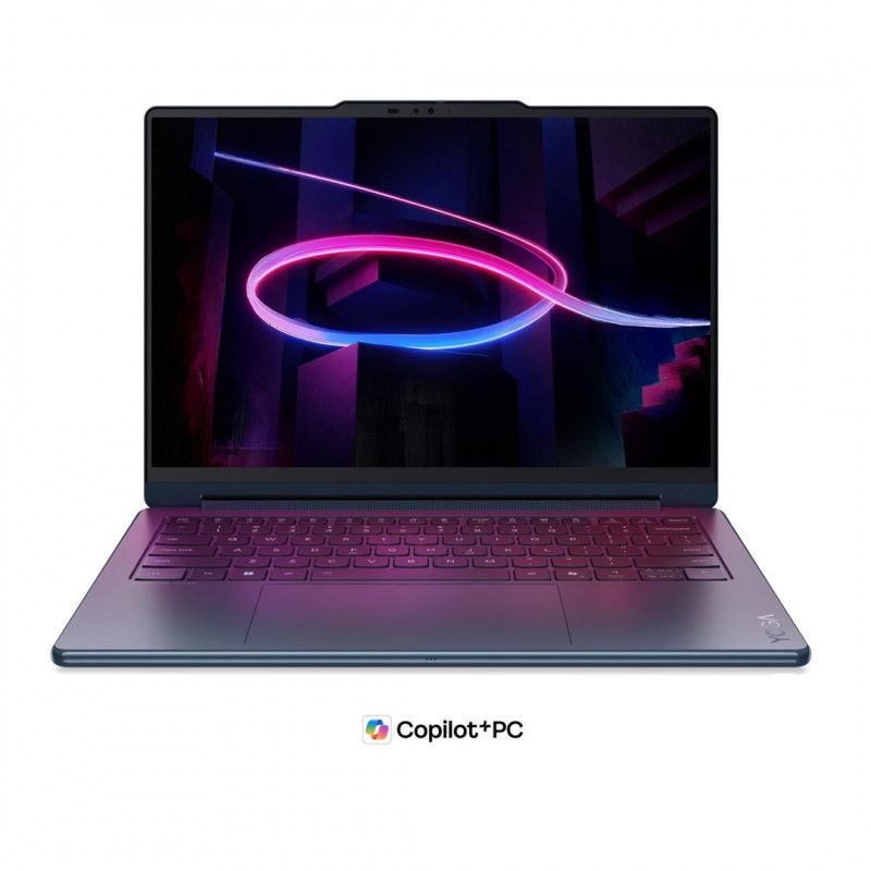 Lenovo Yoga 9i 2-in-1 Aura Edition 14IPH11 83SE001XPB laptop, 14" 2,8K OLED-aanraakscherm, Intel Core Ultra 7 355, 32 GB RAM, 512 GB SSD, blauw