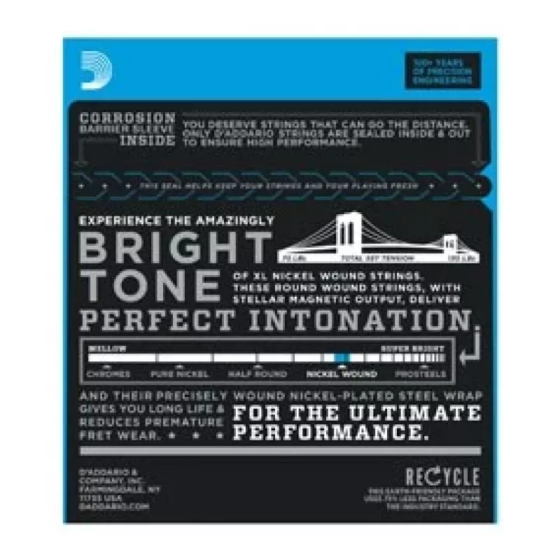 D'Addario EXL140 snaren voor elektrische gitaar, 10–52