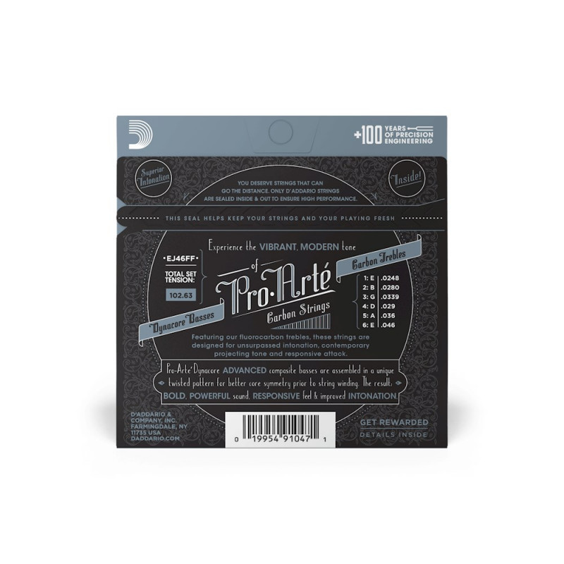 D'Addario EJ46FF Pro-Arté Carbon snaren voor klassieke gitaar