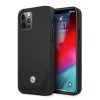 BMW BMHCP12LRSWPK Perforate leren hardcase voor Apple iPhone 12 Pro Max, zwart