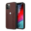 BMW BMHCP12LRSPPR Curve Perforate leren hardcase voor Apple iPhone 12 Pro Max, rood