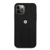 BMW BMHCP12MRSPPK Curve Perforate leren hardcase voor Apple iPhone 12 / 12 Pro, zwart