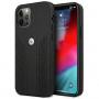 BMW BMHCP12LRSPPK Curve Perforate leren hardcase voor Apple iPhone 12 Pro Max, zwart