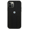 BMW BMHCP12LRSPPK Curve Perforate leren hardcase voor Apple iPhone 12 Pro Max, zwart