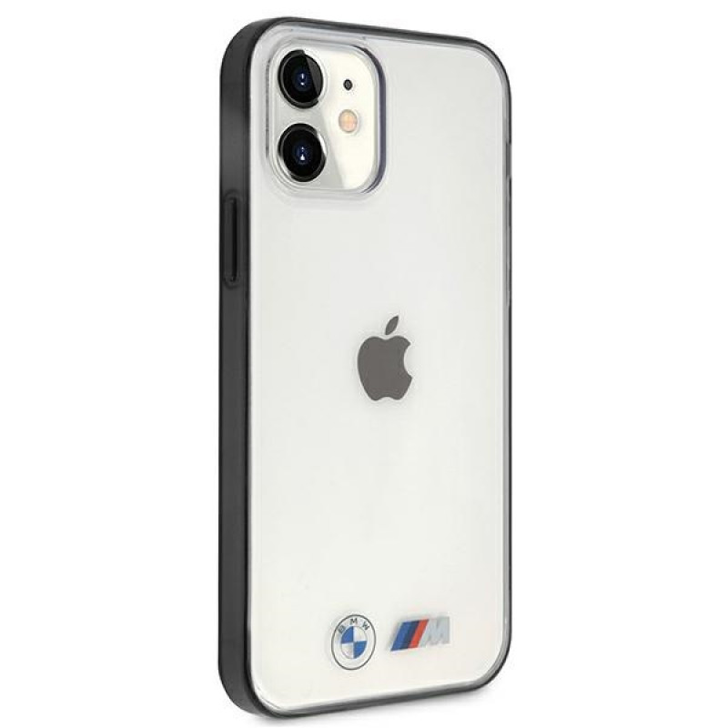 BMW BMHCP12SMBTOK Sandblast hardcase voor Apple iPhone 12 mini, transparant