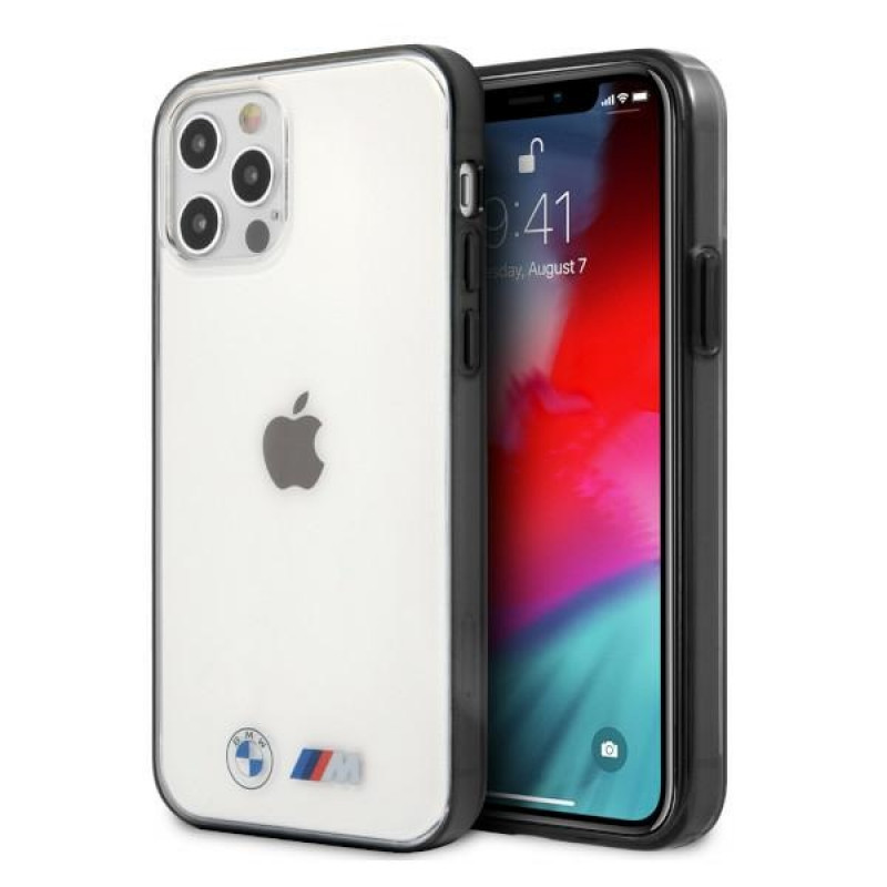 BMW BMHCP12LMBTOK Sandblast hardcase voor Apple iPhone 12 Pro Max, transparant