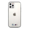 BMW BMHCP12LMBTOK Sandblast hardcase voor Apple iPhone 12 Pro Max, transparant