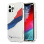 BMW BMHCP12LSKTGT Motorsport Tricolor hardcase voor Apple iPhone 12 Pro Max, transparant