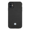 BMW BMHCN61RSWPK Leather Perforate hardcase voor Apple iPhone 11, zwart