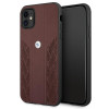 BMW BMHCN61RSPPR Leather Curve Perforate hardcase voor Apple iPhone 11, rood