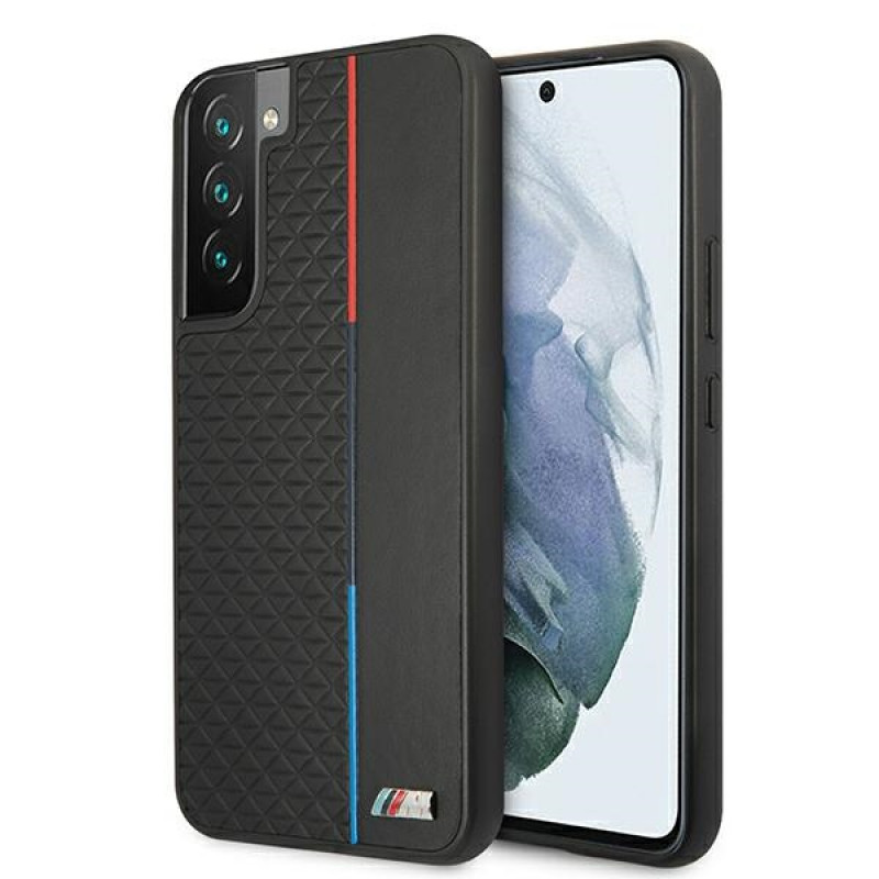 BMW BMHCS22MTRTBK hardcase-hoesje voor Samsung Galaxy S22+, M Collection Triangles, zwart