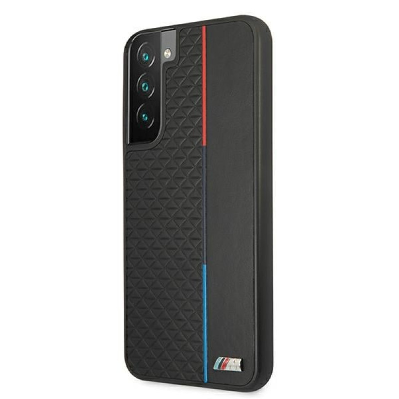 BMW BMHCS22MTRTBK hardcase-hoesje voor Samsung Galaxy S22+, M Collection Triangles, zwart