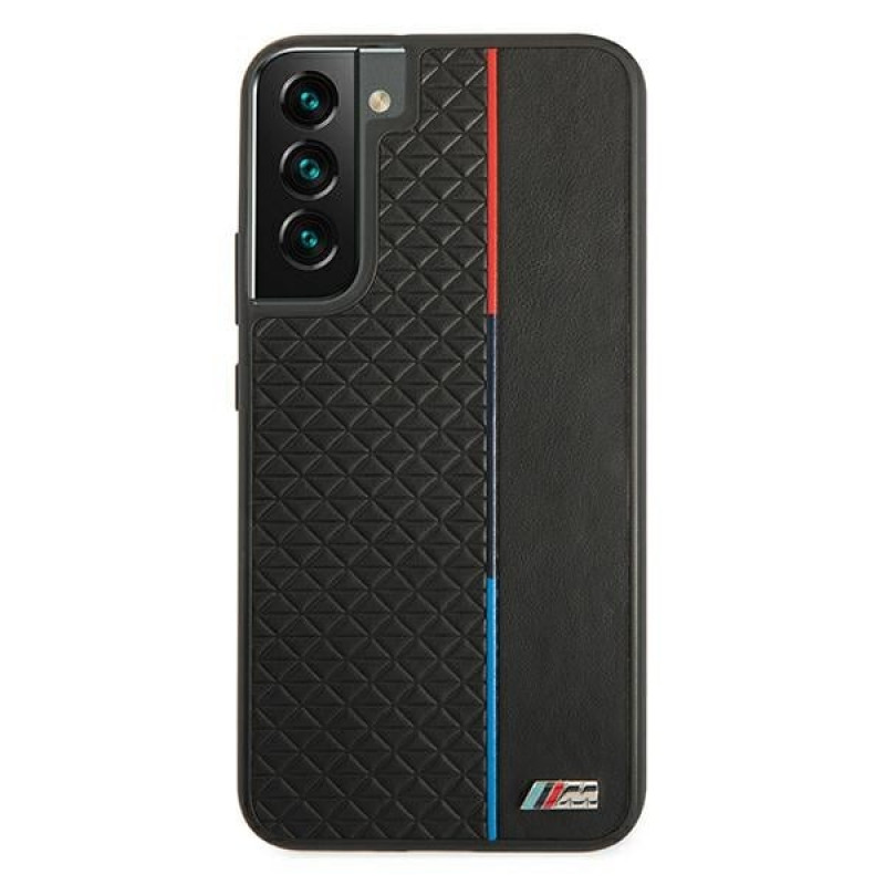 BMW BMHCS22MTRTBK hardcase-hoesje voor Samsung Galaxy S22+, M Collection Triangles, zwart
