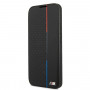 BMW BMBKS22MTRTBK bookcase-hoesje voor Samsung Galaxy S22+, M Collection Triangles, zwart