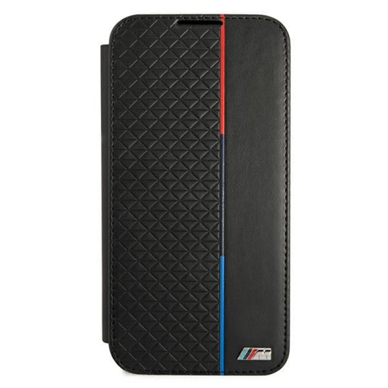 BMW BMBKS22MTRTBK bookcase-hoesje voor Samsung Galaxy S22+, M Collection Triangles, zwart